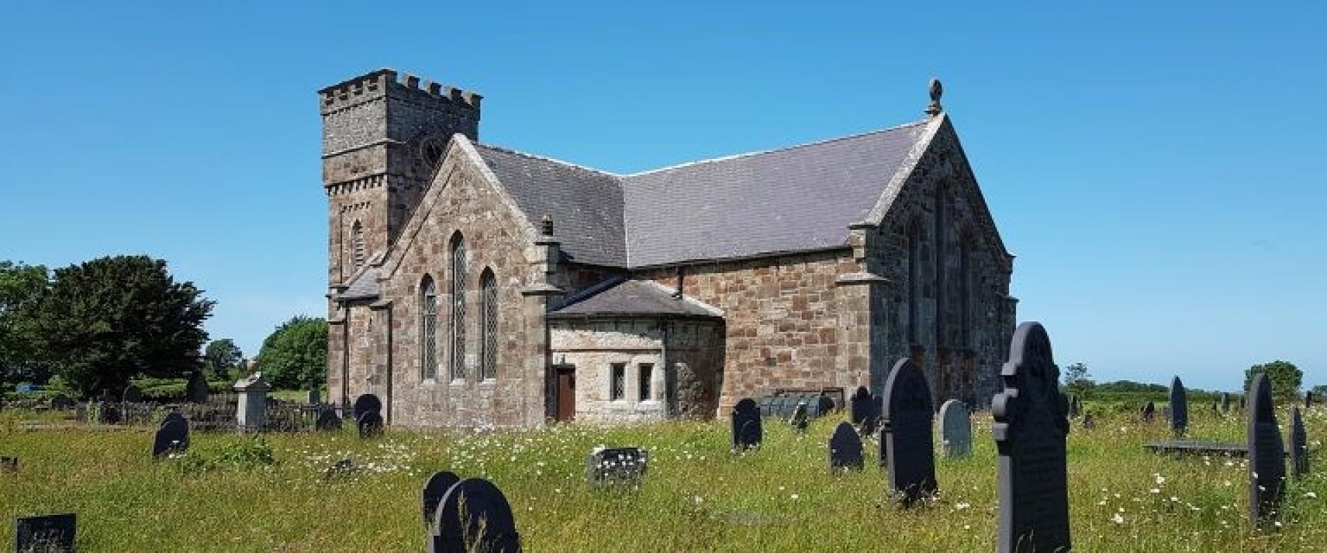 exterior image of St Nidan's Church, Llanidan