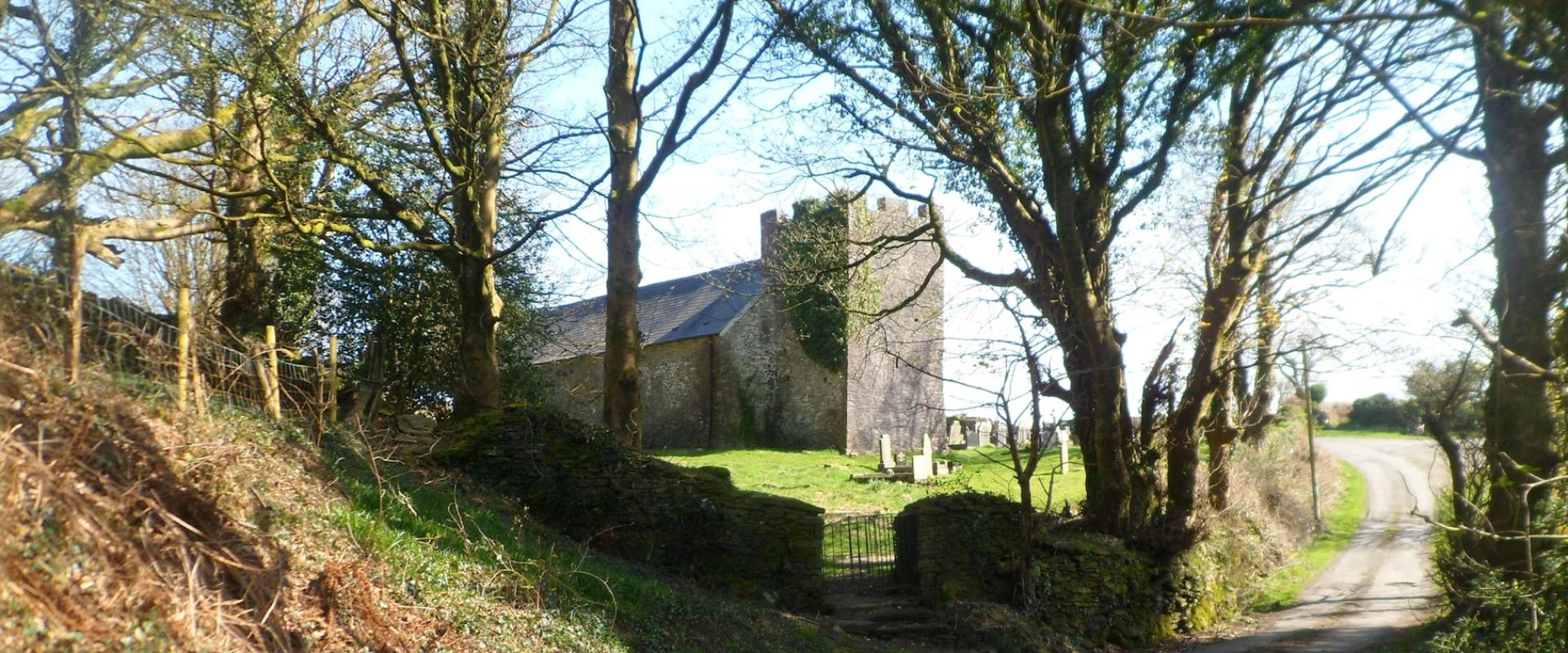 outside image of St Ciwg's Church, Llangiwg