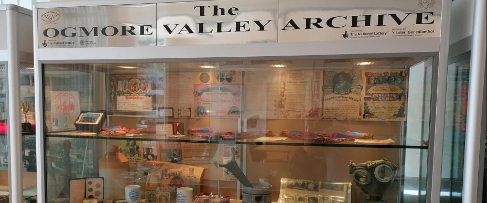 image of a display within Ogmore Valley heritage hub