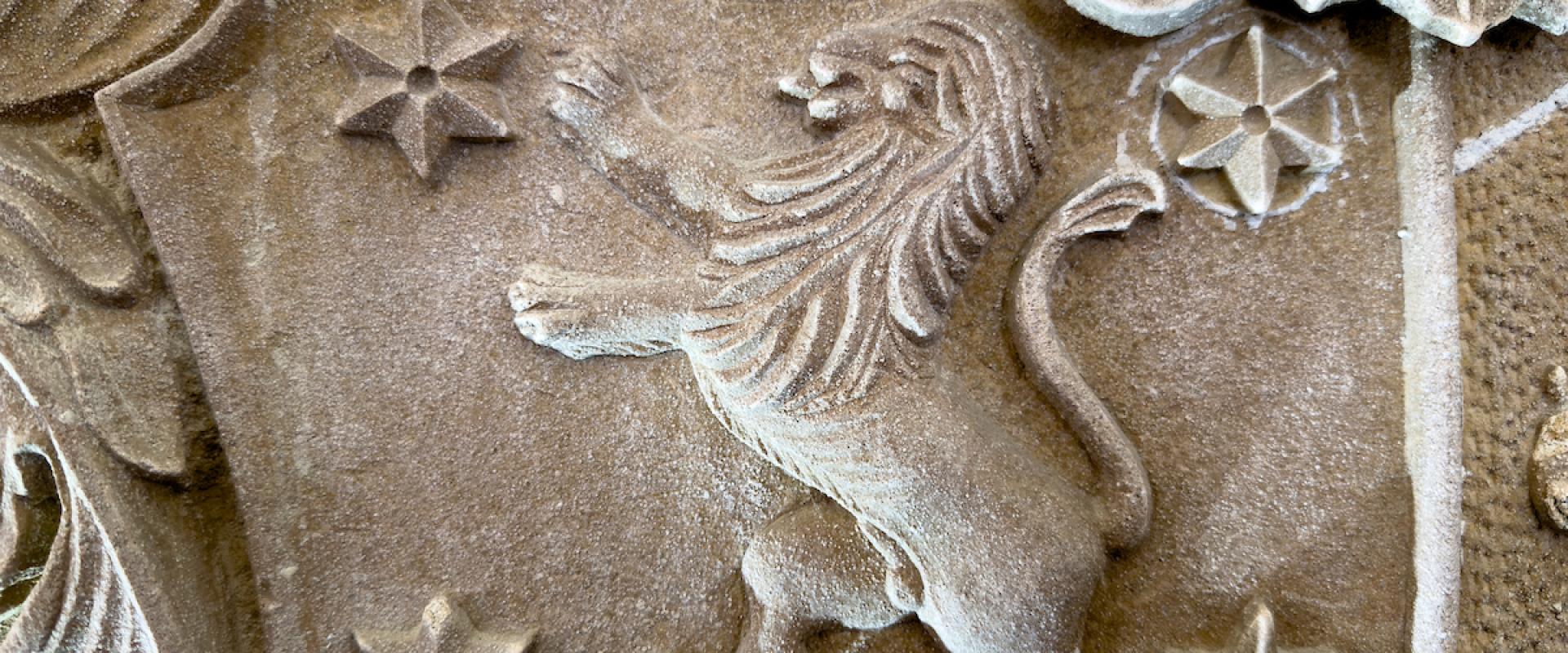 carving from inside Church of St Andrew the Apostle, Bayvil