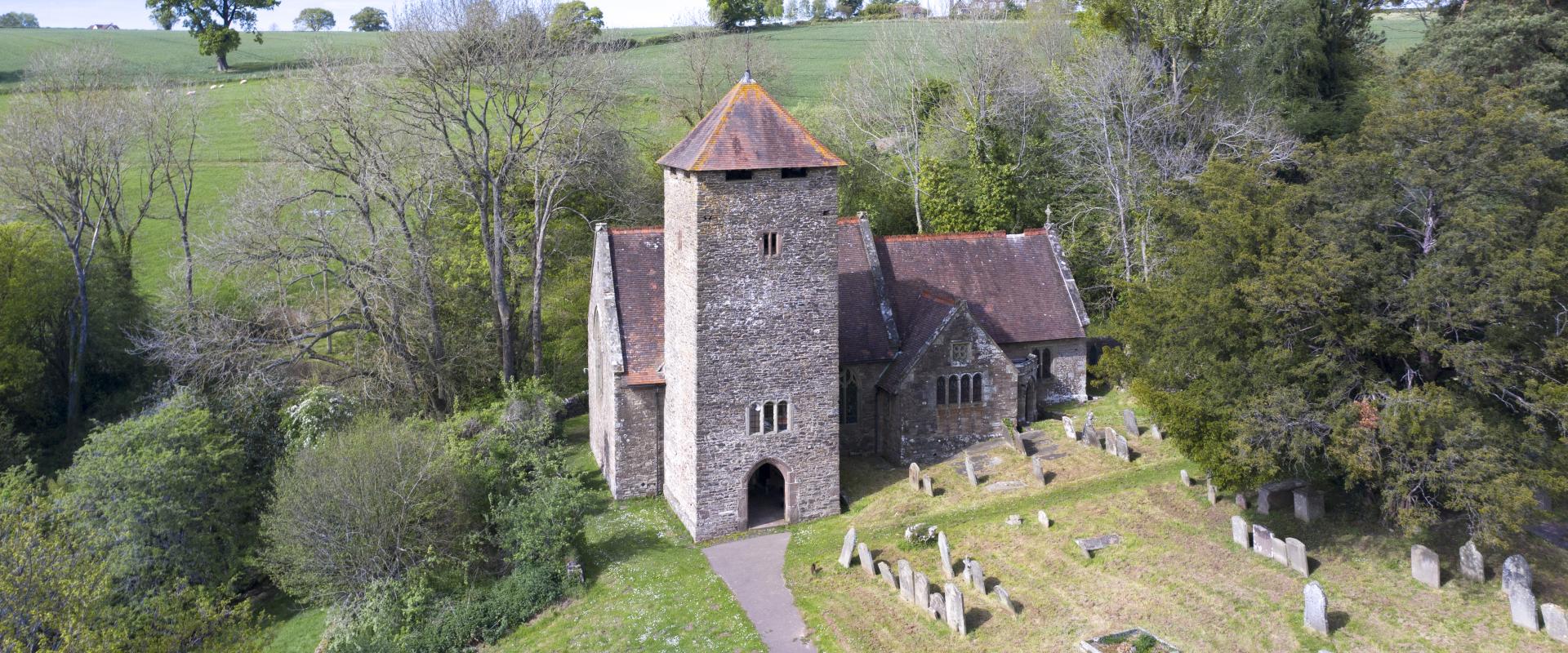 outside image of St Cadoc's, Llangattock-Vibon-Avel