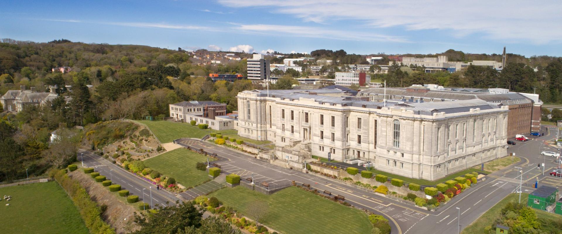 exterior image of Archif Ddarlledu Cymru, Llyfrgell Genedlaethol Cymru