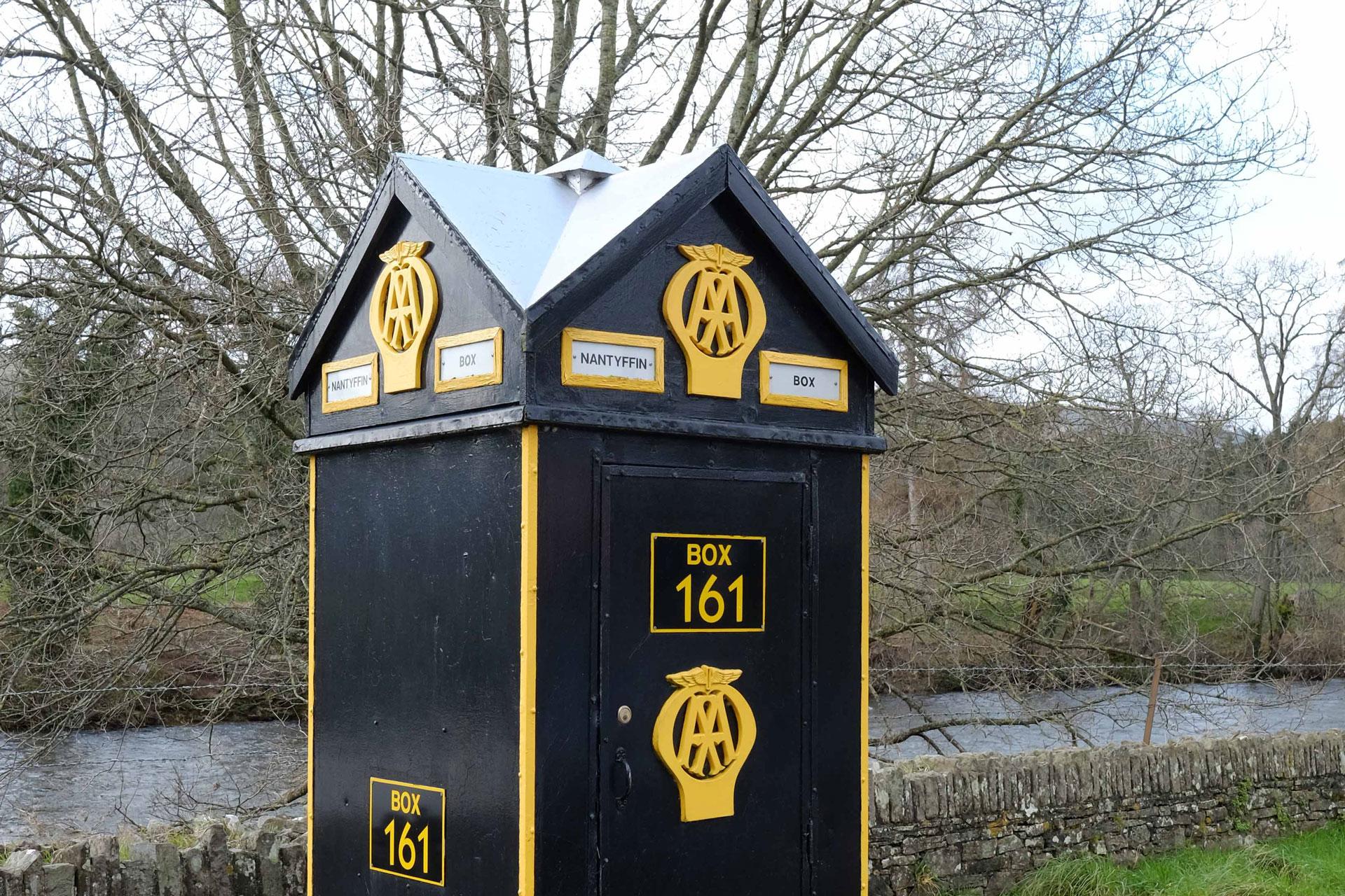 AA Telephone box A40 Brecon