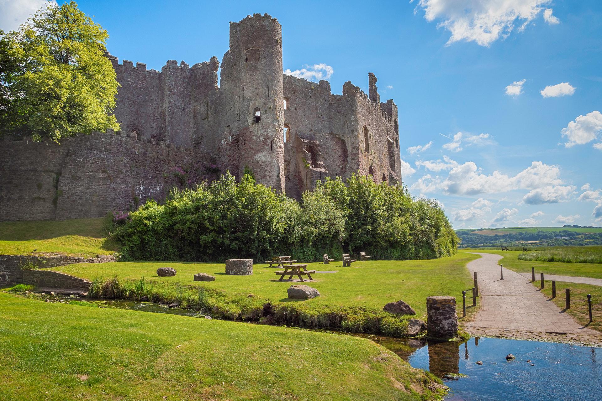 Laugharne Castle coast path